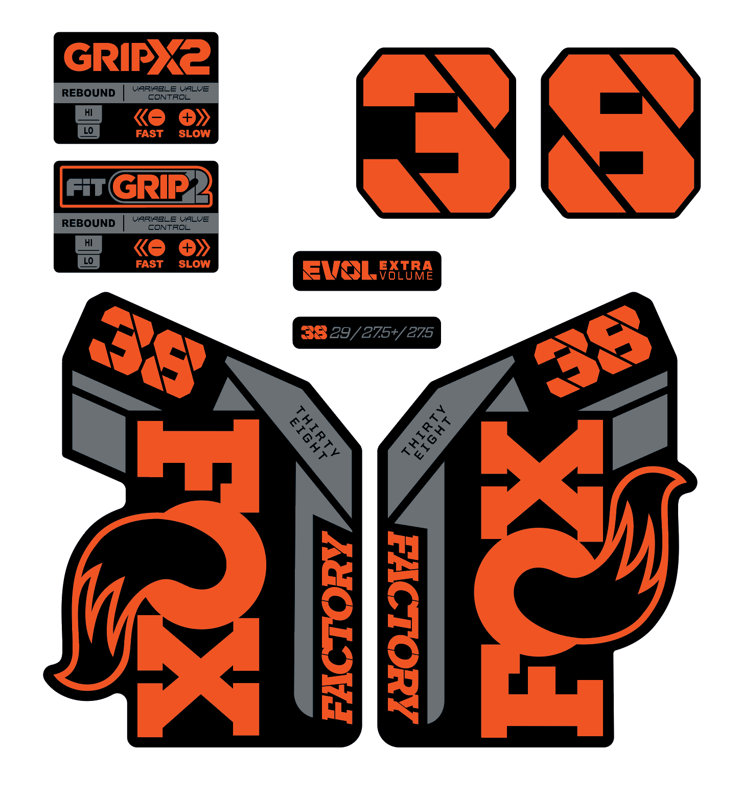 2021 FOX 38 FACTORY BLACK